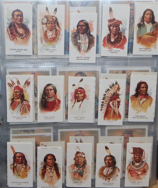 Three albums of cigarette cards